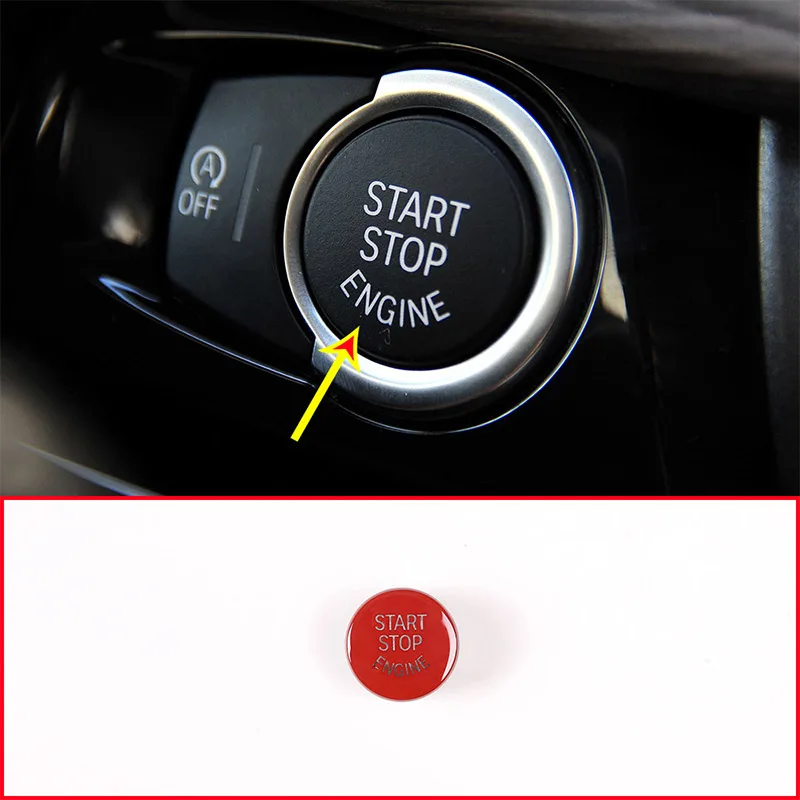 

For BMW X5 F15 2015-2017 ABS Plastic Car Start Engine Stop Cover Trim Accessories For BMW 3 Series F30 2013-2018