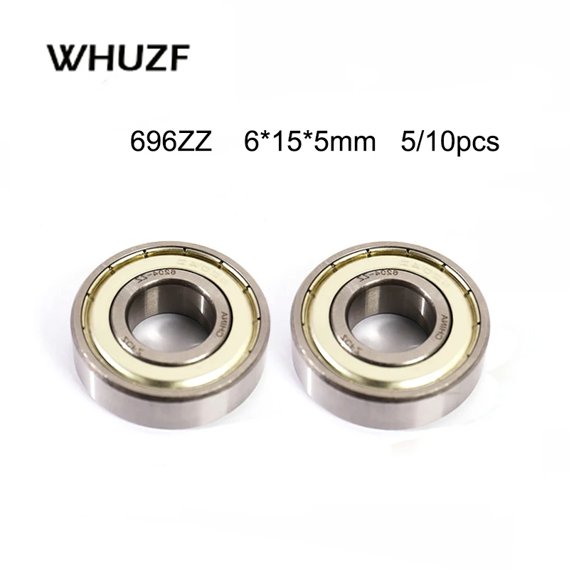 

696ZZ 6*15*5 (мм) 5/10 шт. подшипник ABEC-1 подшипники металлический герметичный подшипник 696 696Z 696ZZ подшипник из хромированной стали