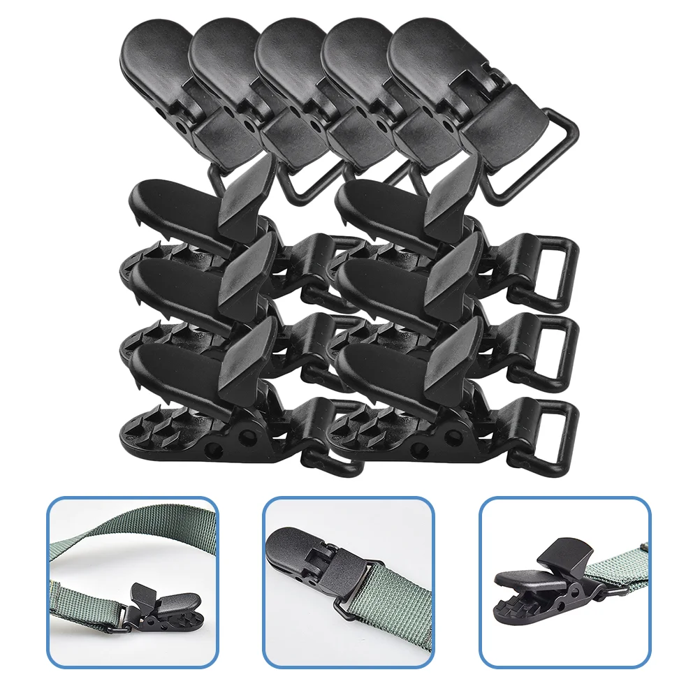 

20 Pcs Tent Fasteners Nip Clip Awning Tent Fixers Windproof Rope Buckles Windproof Rope Buckle Tent Webbing Strap