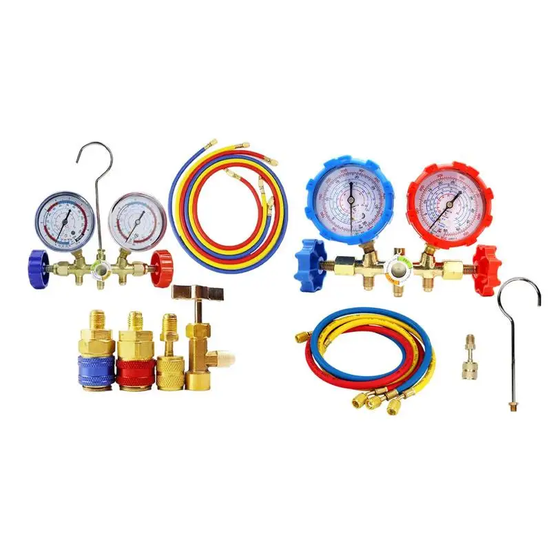 

Автомобильный диагностический манометр, комплект для измерения давления в трубопроводе, для кондиционера и холодильника