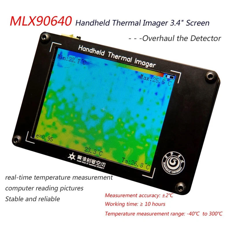 Цифровой Инфракрасный Тепловизор MLX90640 ЖК-дисплей 3 4 дюйма ручные инфракрасные