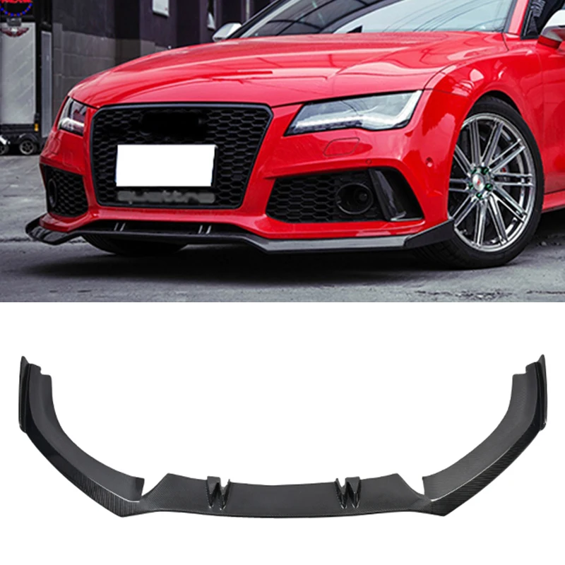 

For 2016-2018 Audi A7 front spoiler Rs7 refitting real carbon fiber front bumper high-quality front lip automobile lower lip