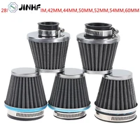 1 pc universal motorcycle air filter element auto mushroom head pod cleaner double foam filter 28353942444850525460mm