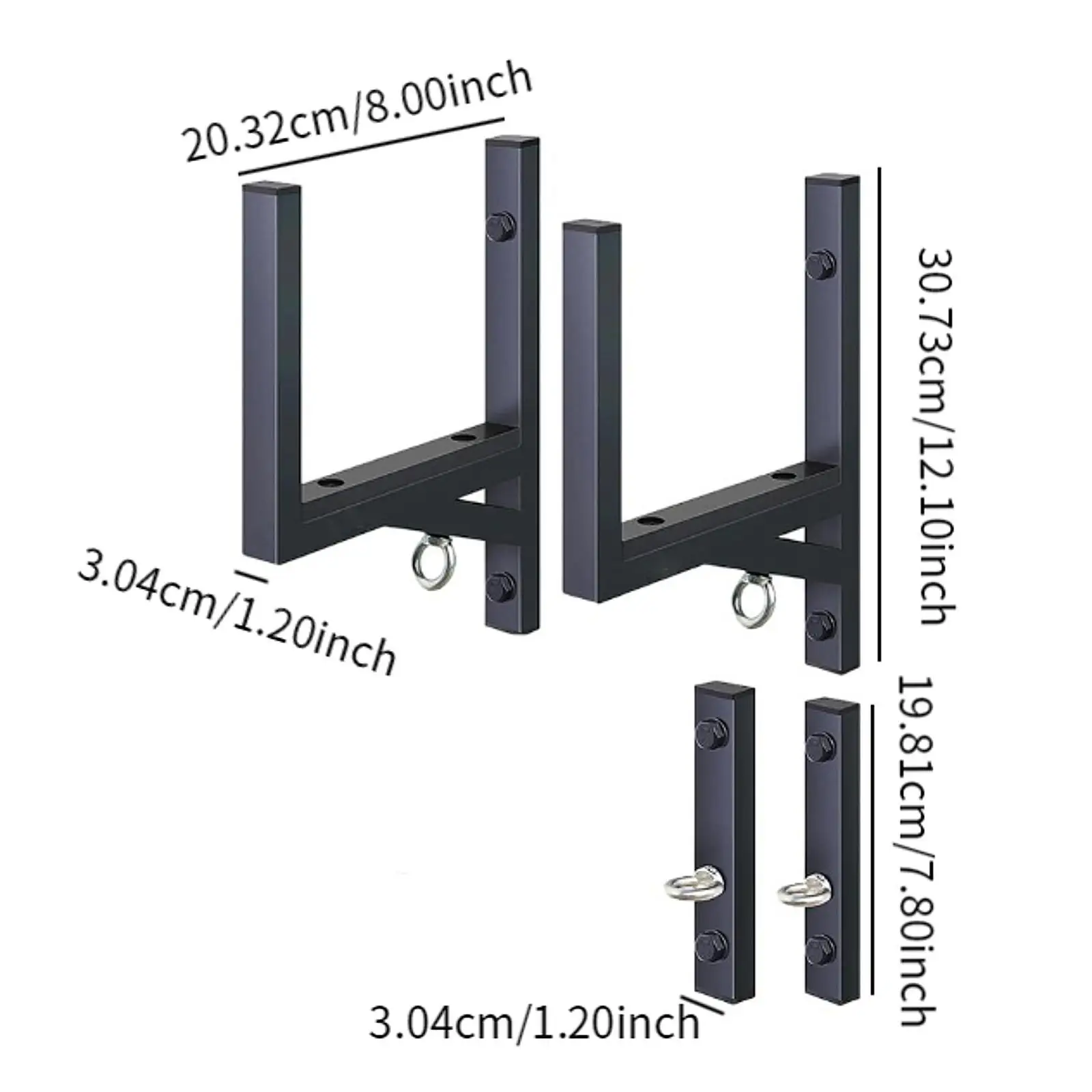 2 стеллажа для лестниц прицепа боковое настенное крепление хранения лестницы