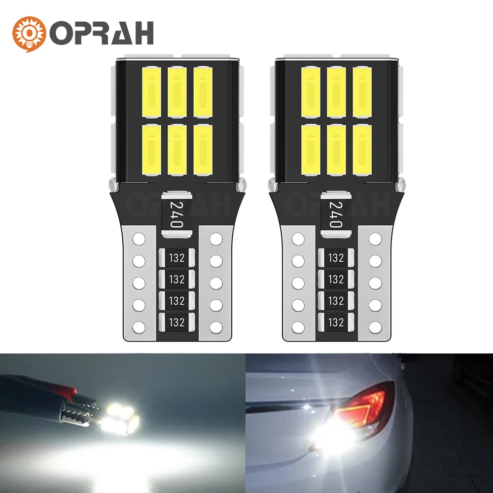 

Oprah 2 шт. T10 W10W W5W Canbus лампочки супер яркие 4014 24SMD стоп автомобильный задний фонарь внутренние купольные фонари белый для Audi BMW