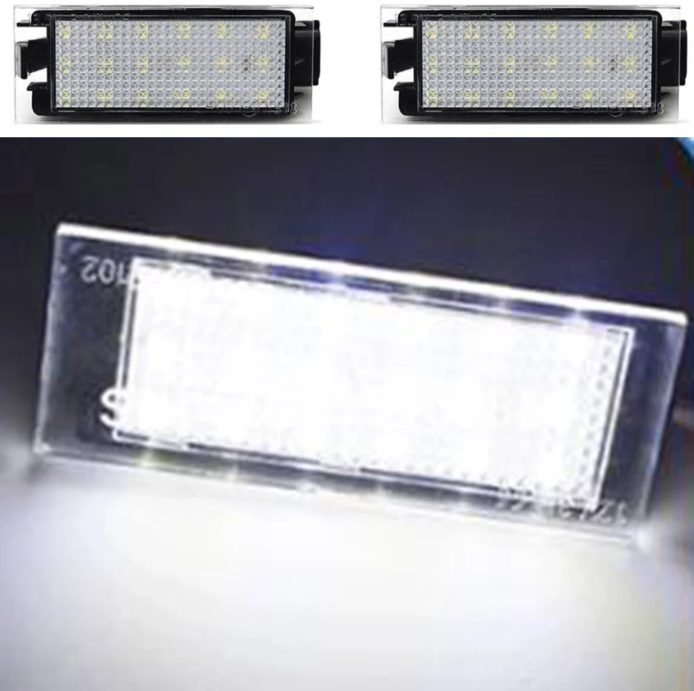 Подсветка номерного знака автомобиля белого цвета 18 SMD для Renault Megane Twingo Lagane 2004-2010