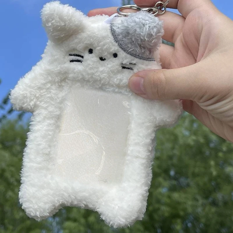 Мультяшный медведь с рукавом для карты Плюшевый кролик Держатель карт