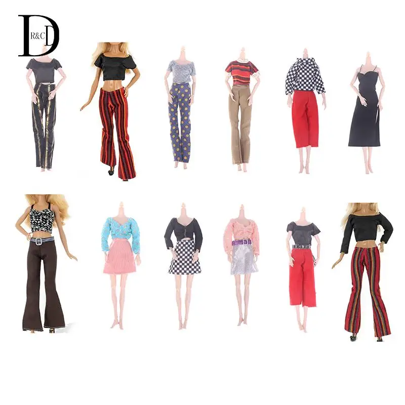 

Одежда для куклы, модное платье, дешевый Топ, штаны, костюм для куклы, аксессуары, повседневная одежда, детская игрушка, подарок