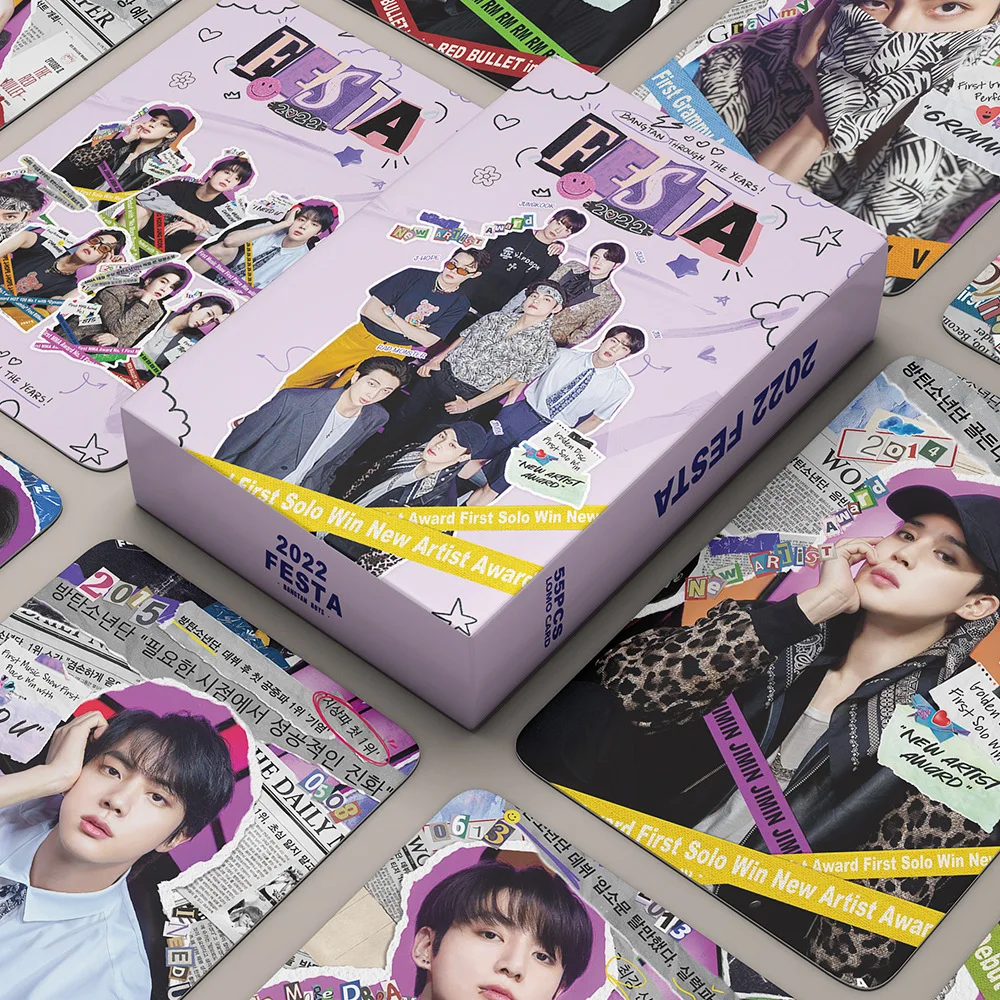 Kpop PhotoCards New Album Proof lomo Card 2022 Festa PhotoCards BE JUNGKOOK PhotoCards