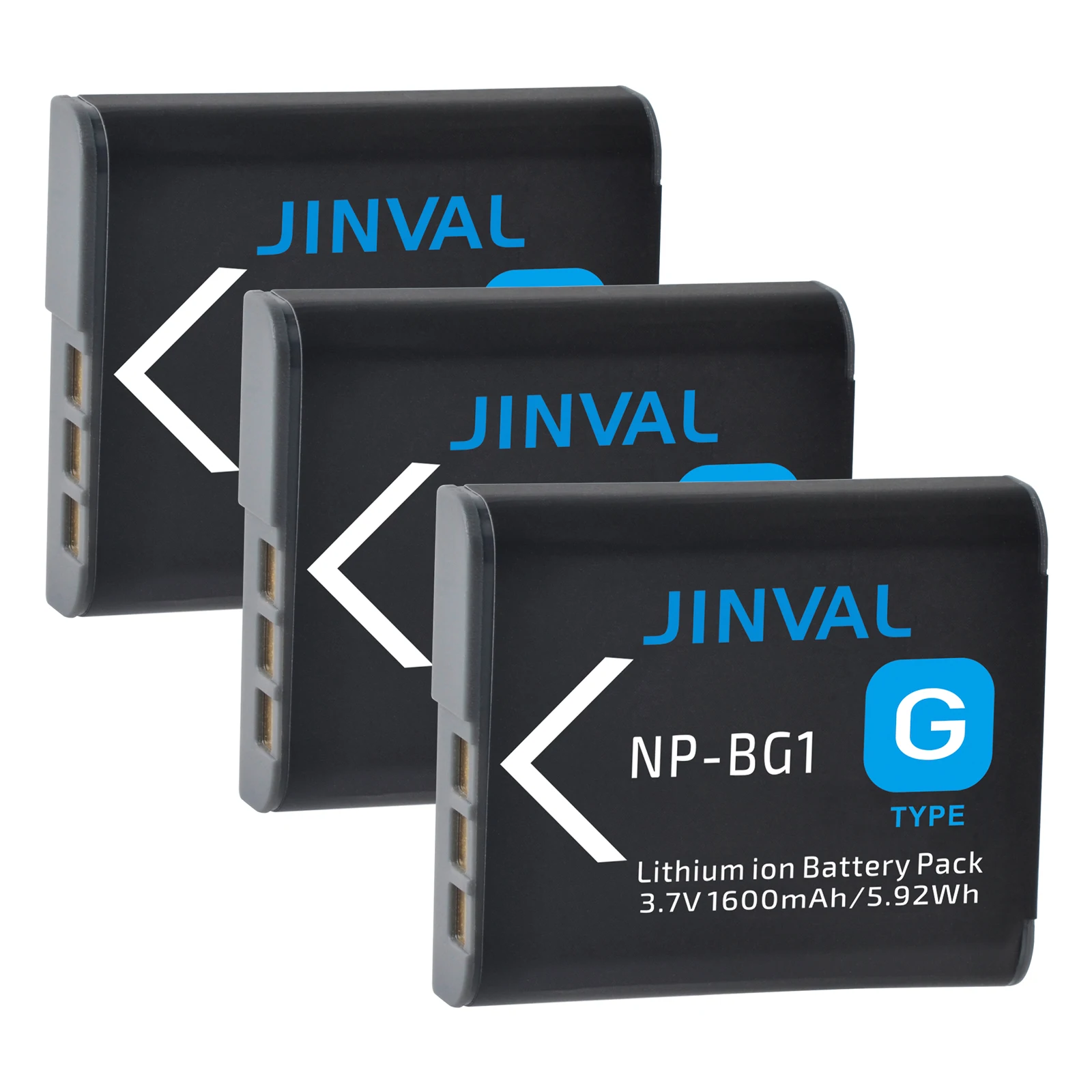 Фото Аккумулятор JIGNAL NP-BG1 1600 мАч (аналог NP-FG1) + быстрое двойное зарядное устройство PD20W для Sony Cyber-shot DSC-W80 W100 W300 H9 H50 T100 N2 №5