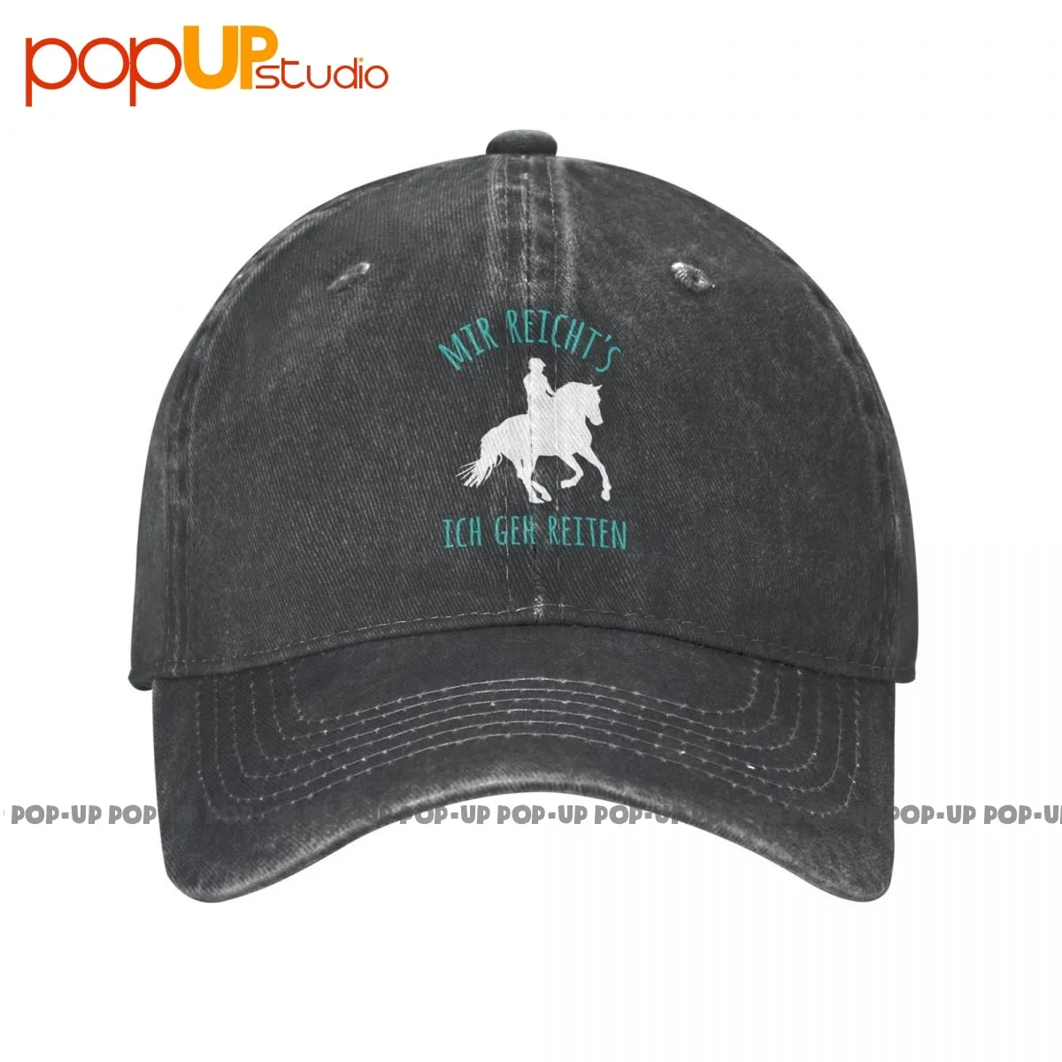 Pferd Reiterin Herz Mir Reicht'S Reiten Frau Mdchen Frauen Бейсболка из потертого денима Шляпы