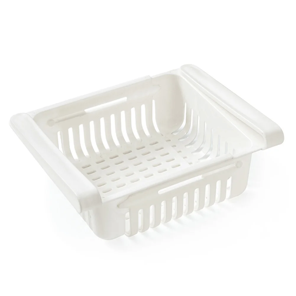 

18.5*16.5*8.3cm Refrigerator Organizer Retractable Multicolor PP Plastic Fridge Drawer Shelf Organizer Household Storage Rack