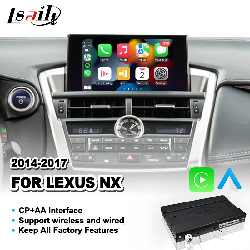 

Lsailt CP AA OEM Integration Video Interface for Lexus NX300H NX200T NX 300h 2014-2017