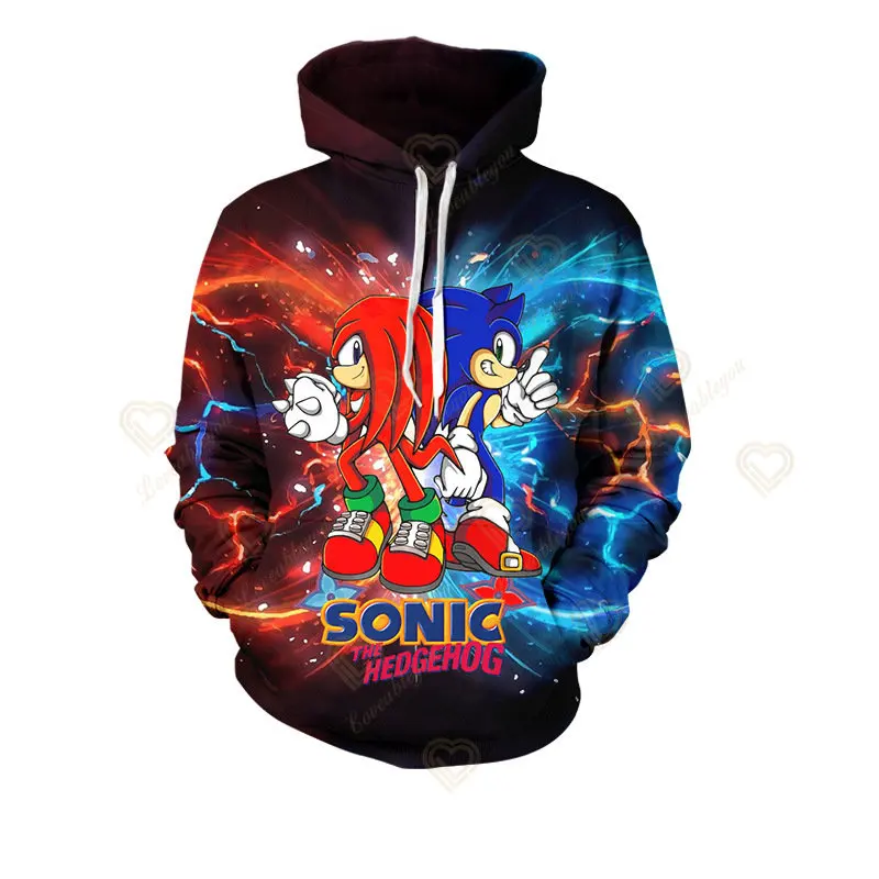 

Japanese Anime Graphic Sonic Clothes Manga Men's Hoodie Anime Hoodies Unisex Streetwear Pullover Harajuku Sweatshirt Male