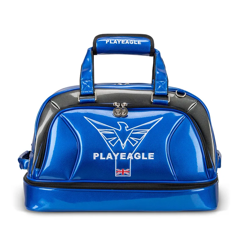 Playeagle Fashion Crystal Pu Leather Clothing Golf Clothes Travel Golf Boston Duffle Bag with Shoe Compartment