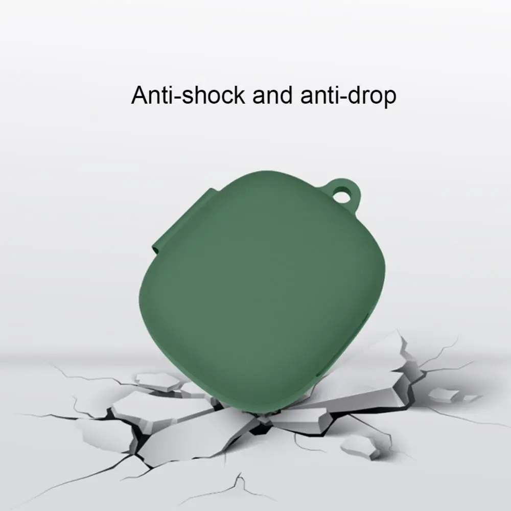 

Washable Charging Box Cover Silicone Case Wear-resistant Multicolor With Hook Earphone Protective Cover For Jbl W300tws
