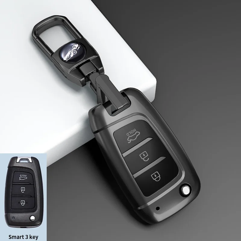 

Автомобильный флип-чехол из ТПУ для Hyundai Elantra Solaris Tucson I30 I35 I40 KONA Genesis Santa Fe Azera, держатель в виде ракушки