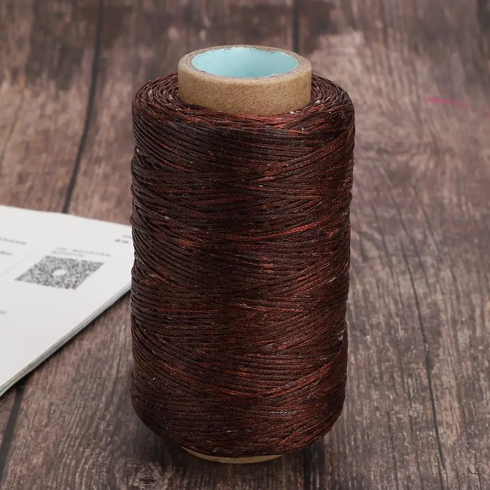 Прочный вощеный шнур и нить для ручной сшивки изделий из кожи ремонта обуви —