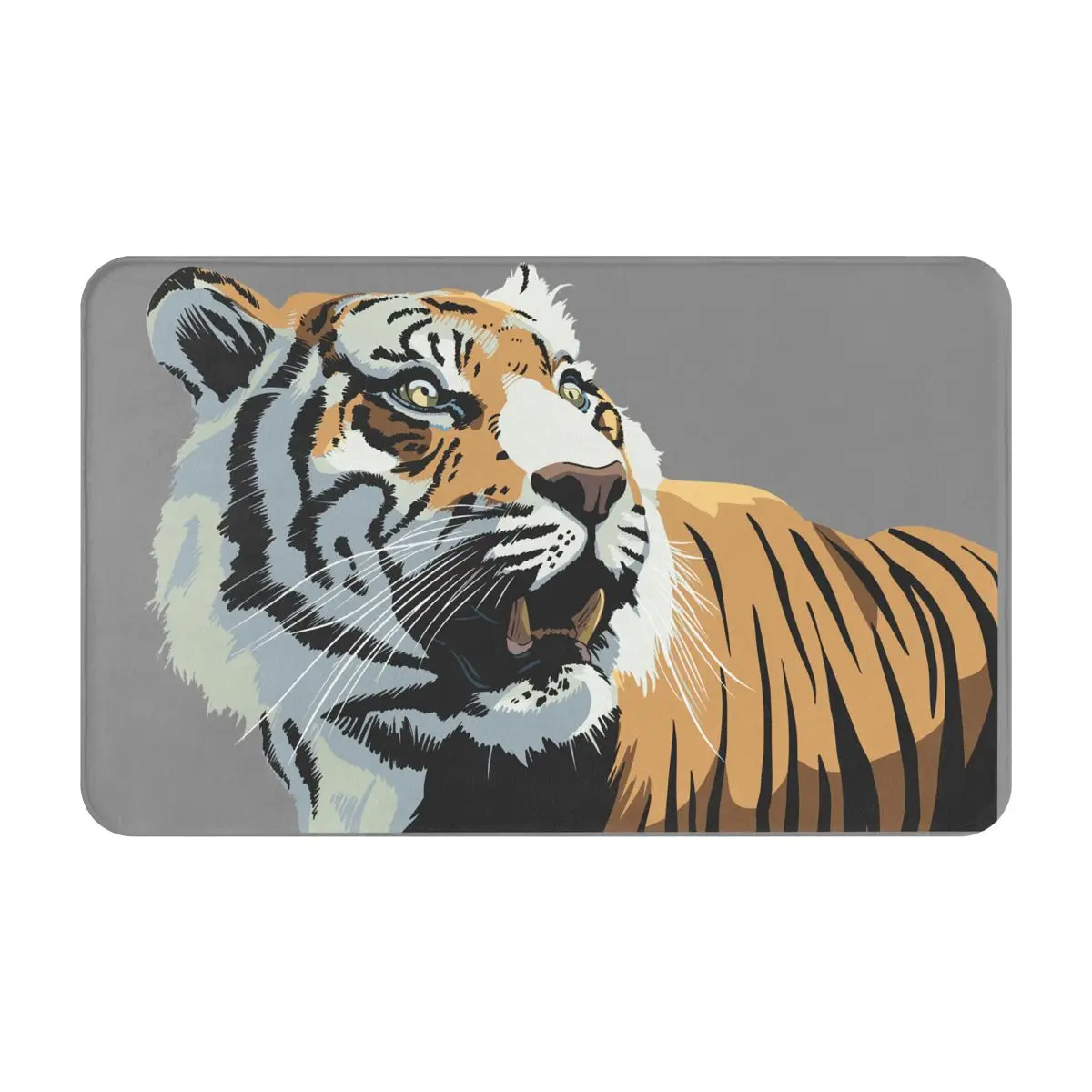 

Animal Tiger Bath Mat Carpet Door Mat 50x80cm Carpets Welcome Home Outdoor Doormat Decoration Cartoon Animation Design Harajuku