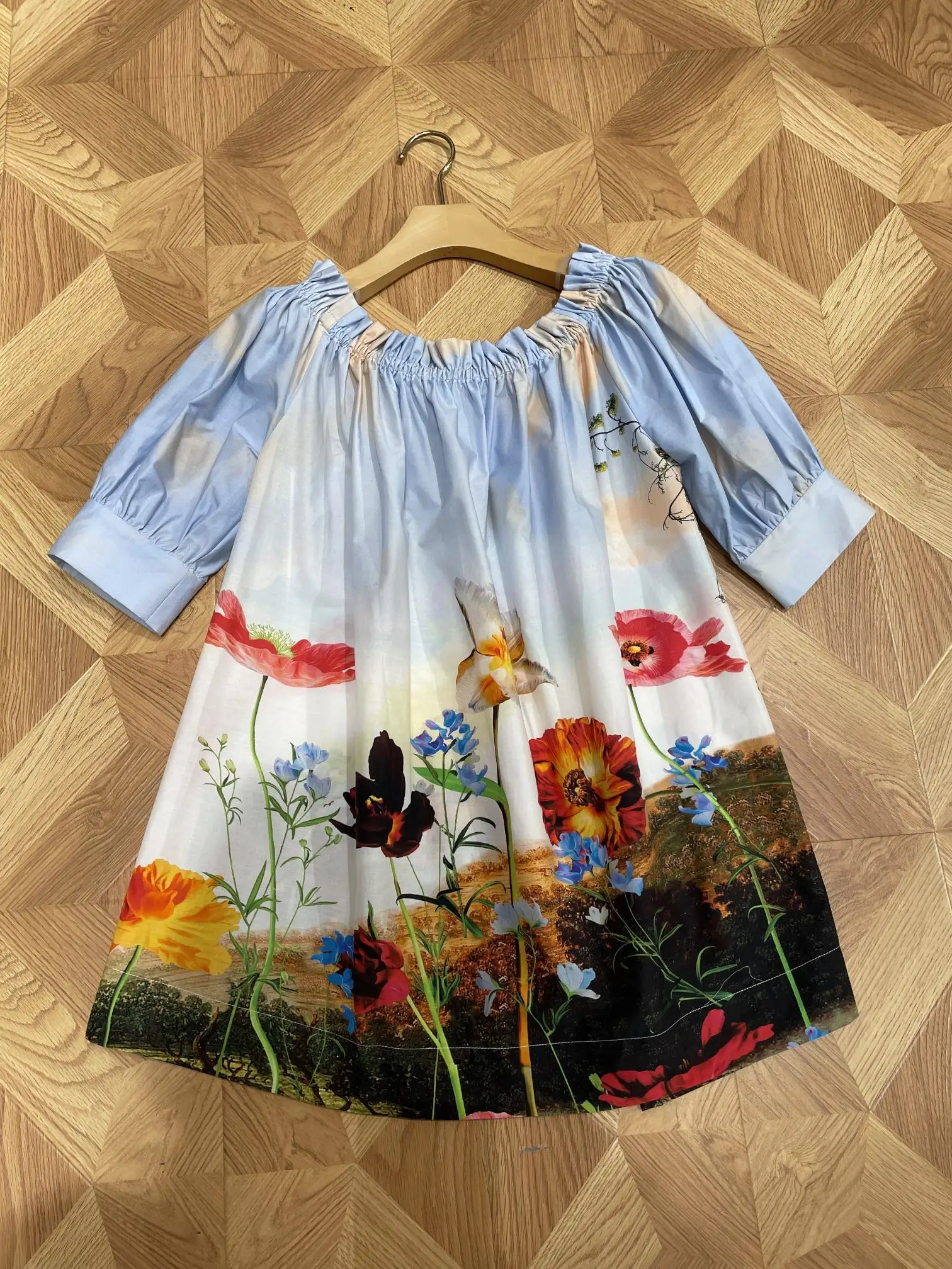 

Топ Женская одежда Женская футболка цельный женский наряд Модные женские блузки 2022 Повседневная рубашка в идиллическом стиле с цветочным п...