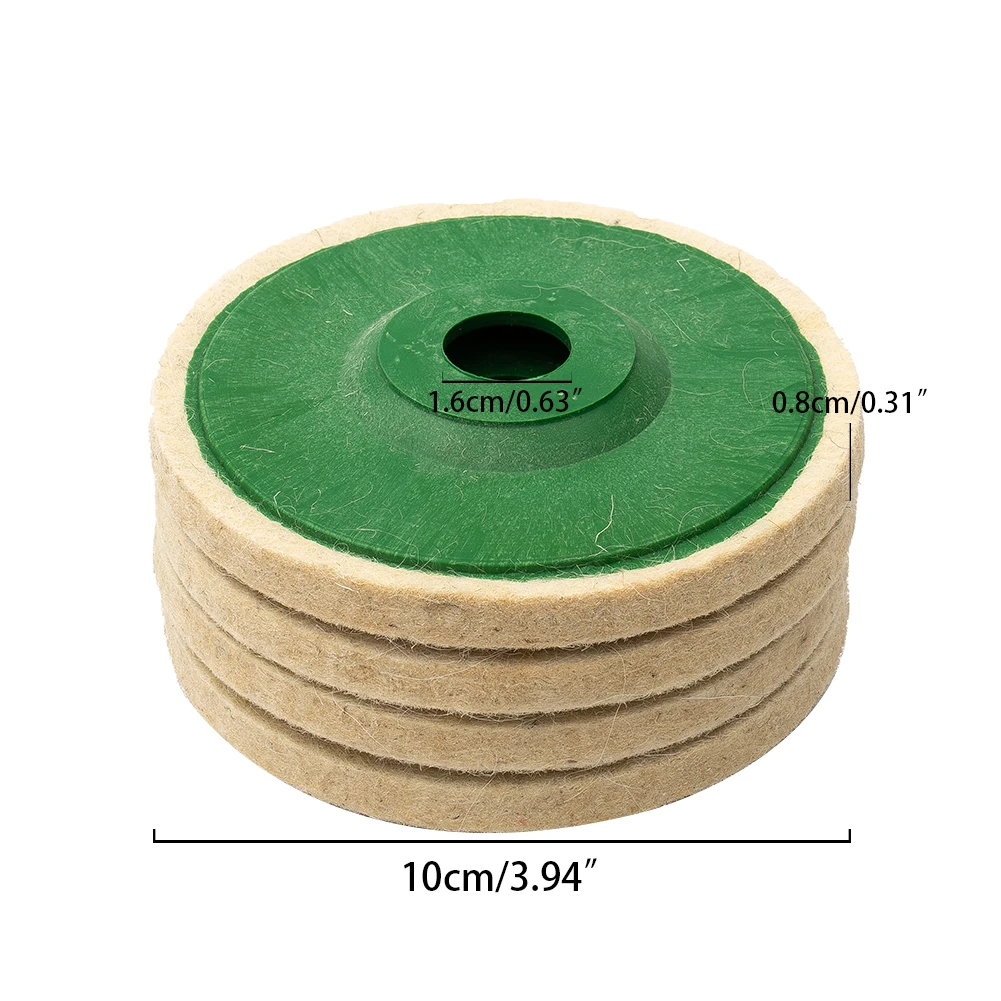 

4Pcs 125mm 5Inch Wool Buffing Grinder Wheel Felt Polishing Disc Pad Set Tool Accessories Sharpener Herramientas Lixadeira