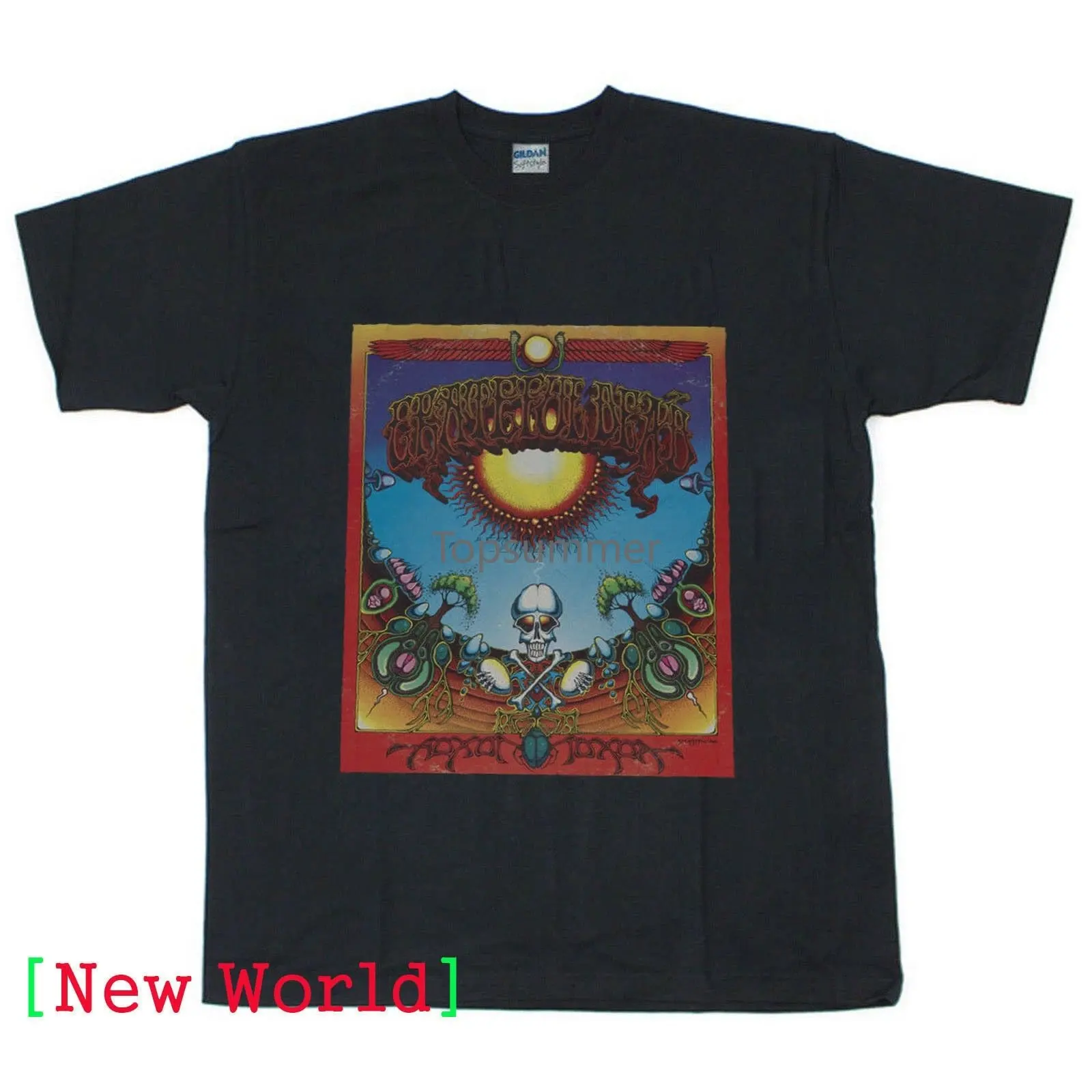 

Grateful Dead T-Shirt Vintage 1990 Rick Griffin Aoxomoxoa T-Shirt Reprint !!!