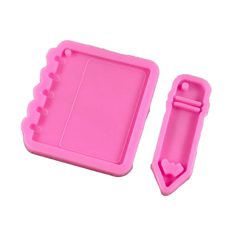 

Блестящие глянцевые формы силикона тетради карандаша делая шарм ожерелья цепочки ключей