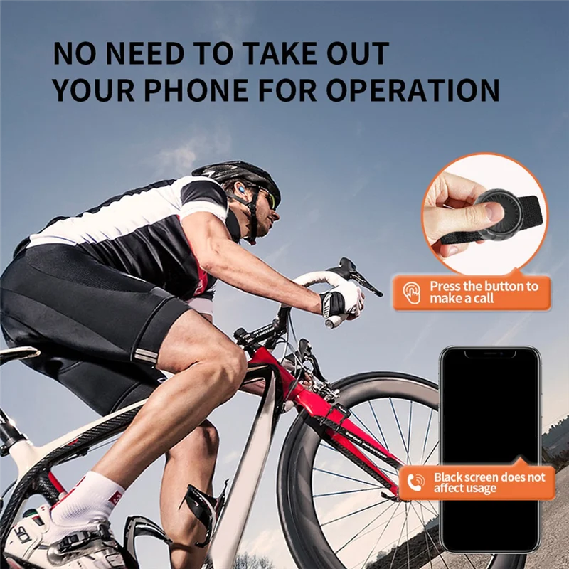 Беспроводная кнопка управления Bluetooth PTTT Walkie Talkie с регулируемым ремешком для