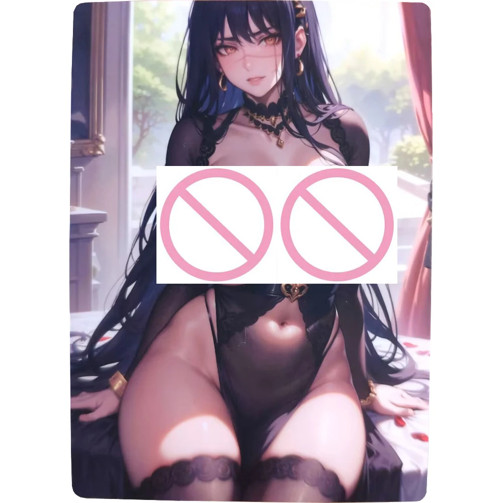 

Anime Sexy Fully Nude Card Chainsaw Man Yoru Collection Card Big Breast Beauty Matte Gentleman Card Anime Peripheral 63*88mm