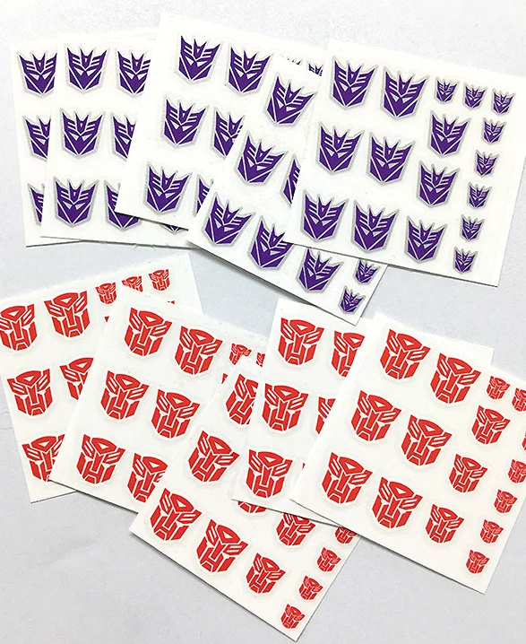 Stickers Anime Decepticons Autobots G1 Symbol Decal Custom Diy Scene Accessories Decoration Boy Gril Gift