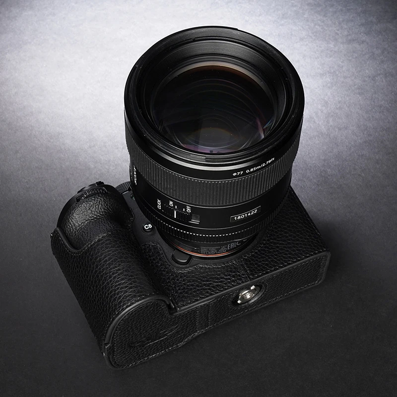 Высококачественный чехол ручной работы из натуральной кожи для половины камеры