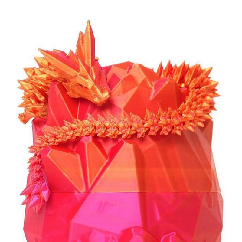 3D Печатный дракон в яйце полностью сочлененный Хрустальный фиджет-игрушки