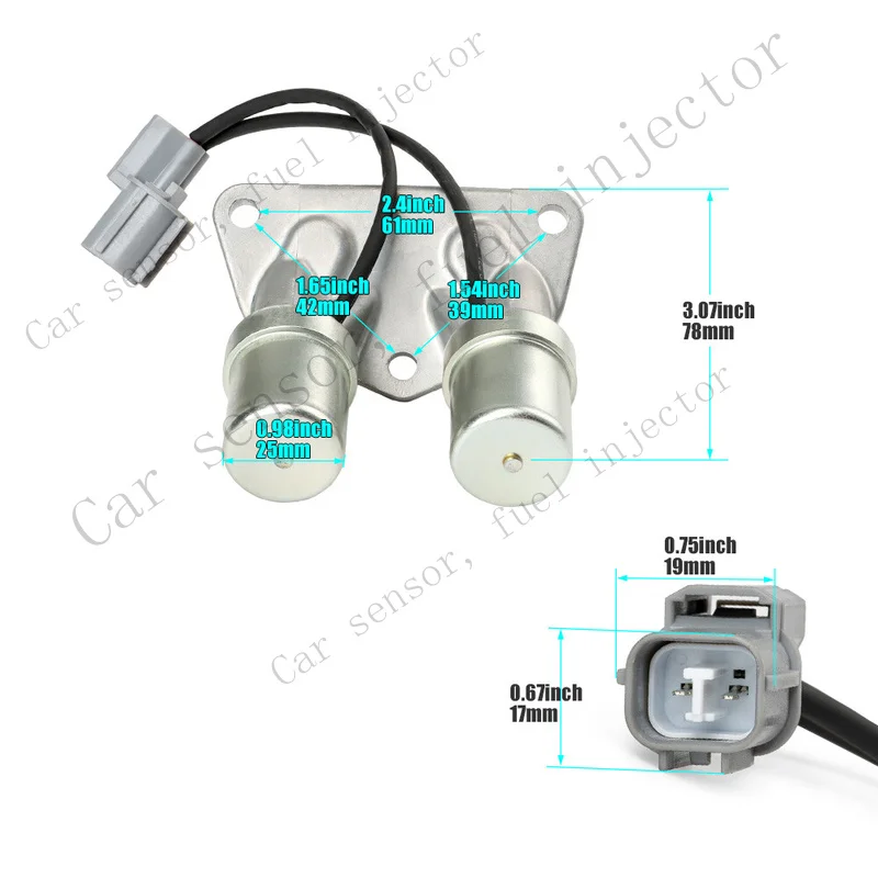 Фото Двойной линейный соленоид трансмиссии Q+ 28200-PLX-003 для Honda Civic 1.7L 2001-2005 №1