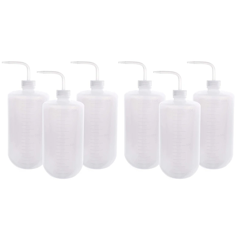 

6Pcs 1000Ml Fleshy Pouring Water Bottle Squeeze Bottle, Plastic Squeeze Bottle Elbow Spray Bottle