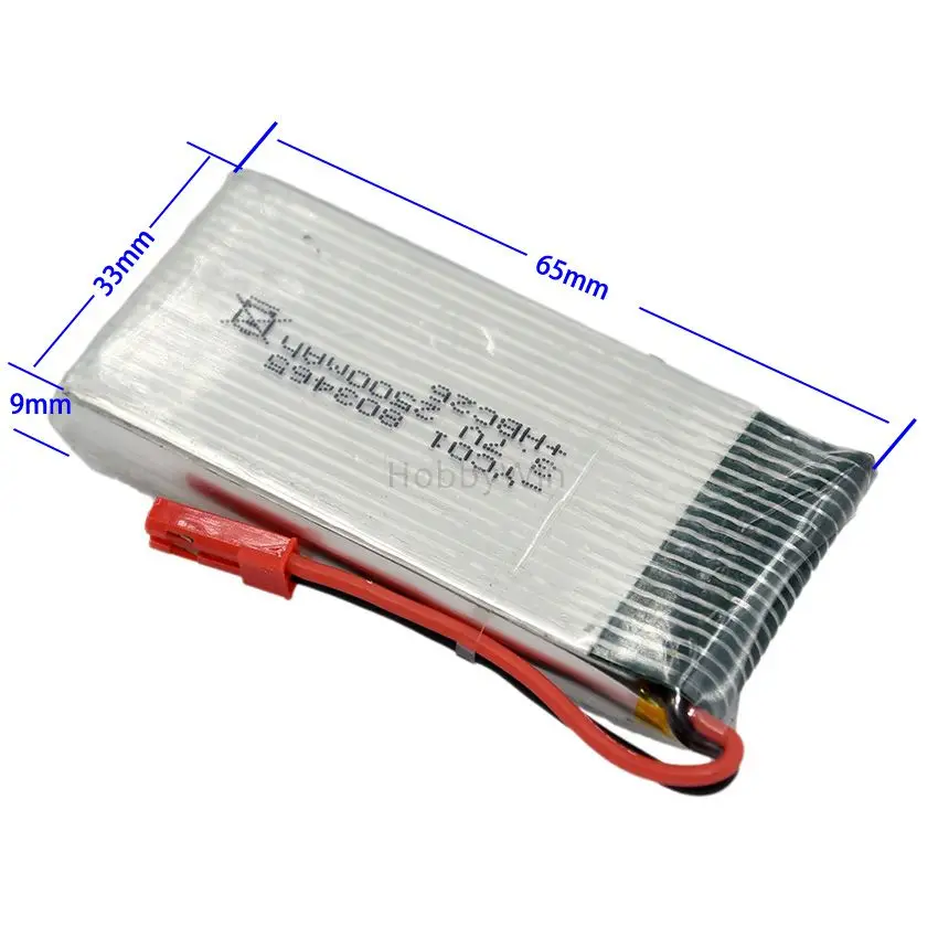 

3.7V 1S 2500mAh 25C LiPO Battery JST plug for RC Model Airplane Helicopter FPV Drone