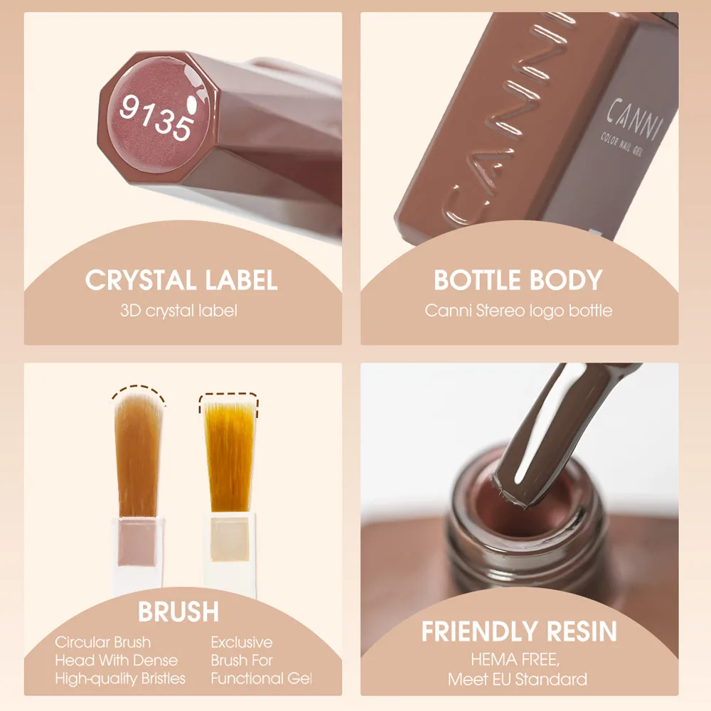 CANNI 9 мл TPOHEMA FREE Гель-лак Зимние цвета Маникюр Nail Art Salon Varnish Soak off Эмаль УФ-светодиодный лак для ногтей Гель DIY (art.: 7a2fc97b9) - 7a2fc97b9