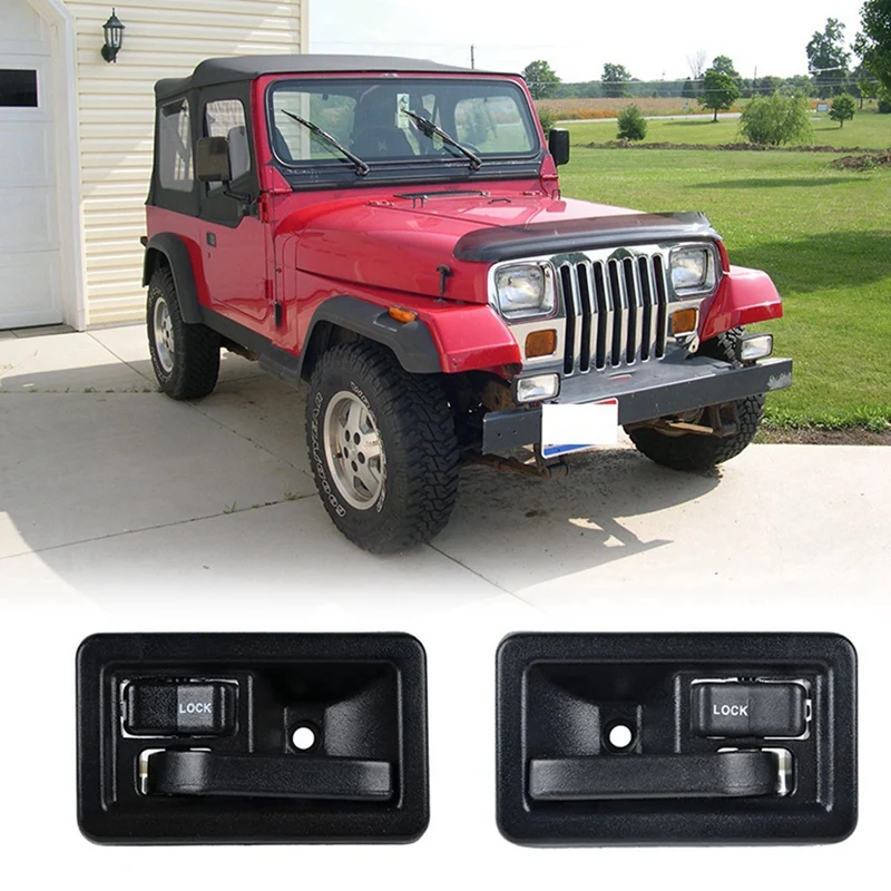 Автомобильные внутренние дверные ручки 1 пара 55176476AB 55176477AB для Jeep Wrangler YJ TJ 1984-2004