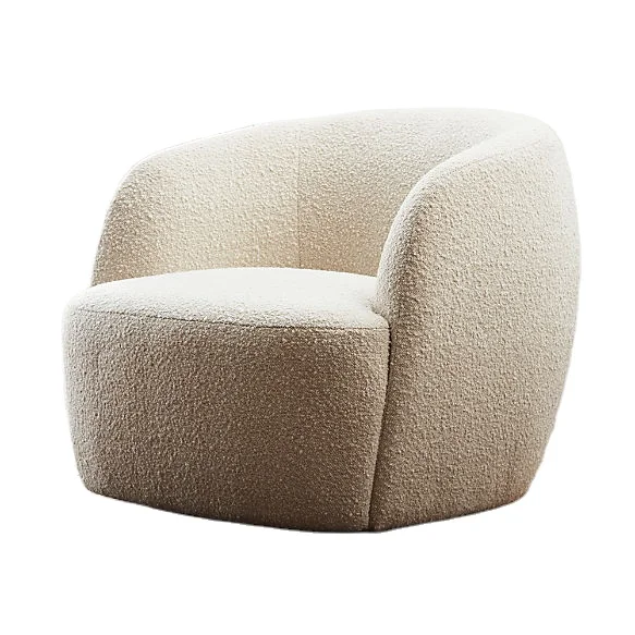 

DISEN modern design GWYNETH boucle chair loveset swiveled base living room sofas sets sectional sofa couch home furniture