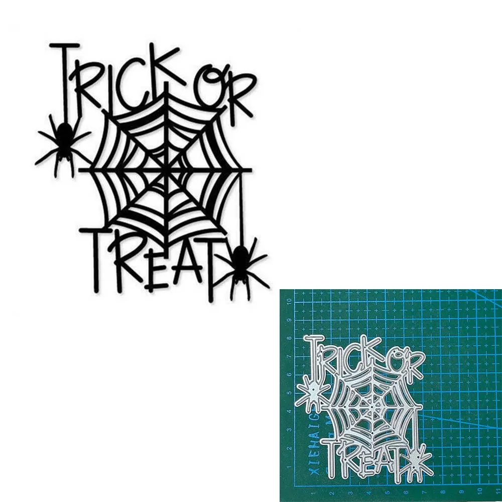 

Halloween Spider web Metal Craft Dies Cutting Diy Scrapbooking Paper Craft Handmade Mold 2022 Blade Punch Embossing Stencils