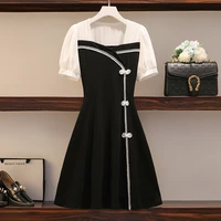 dresses for women 2022 womens party elegant casual black mini fashion korean style summer cheap wholesale women clothes women