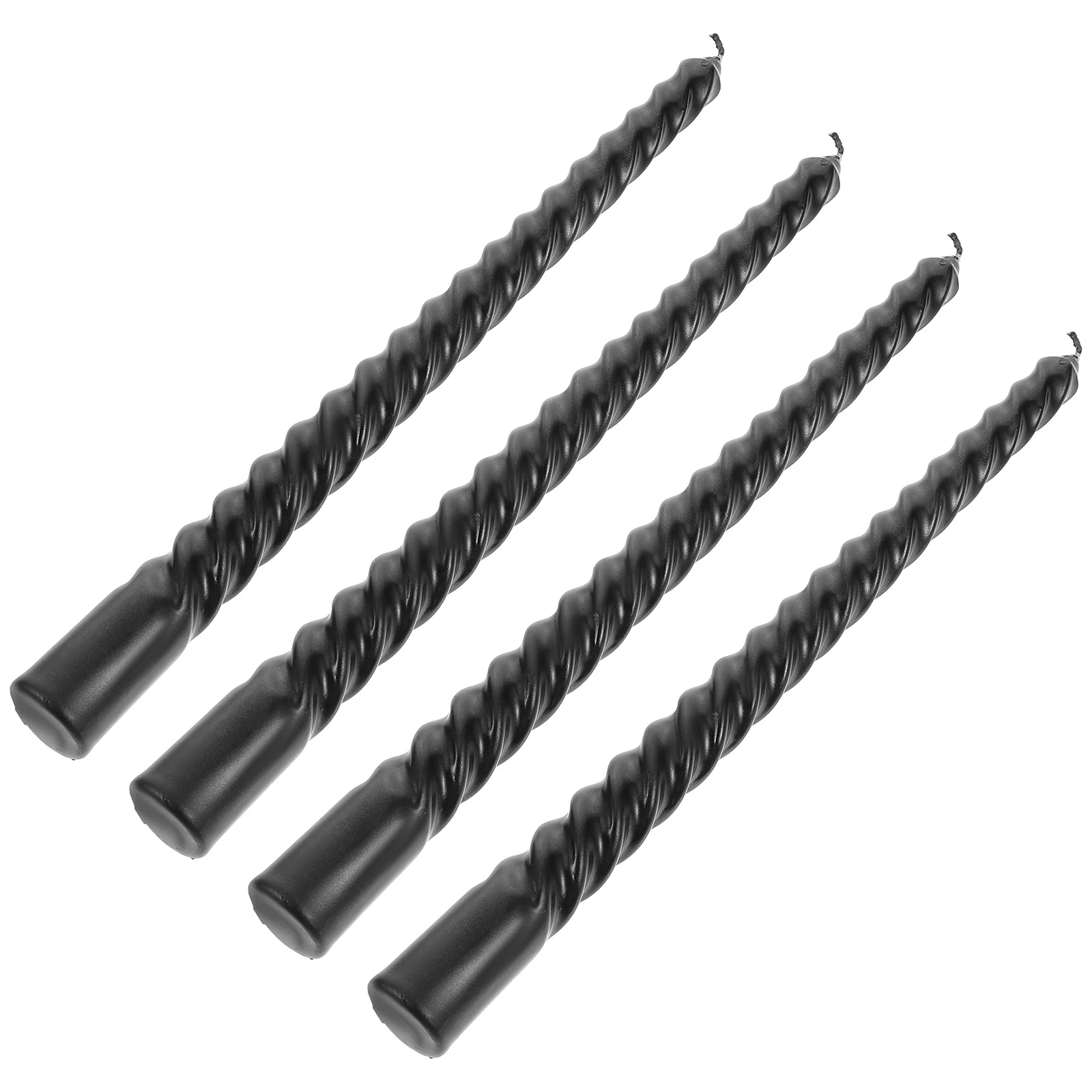 4 шт. конические свечи с резьбой и длинным стеблем для ужина декоративная