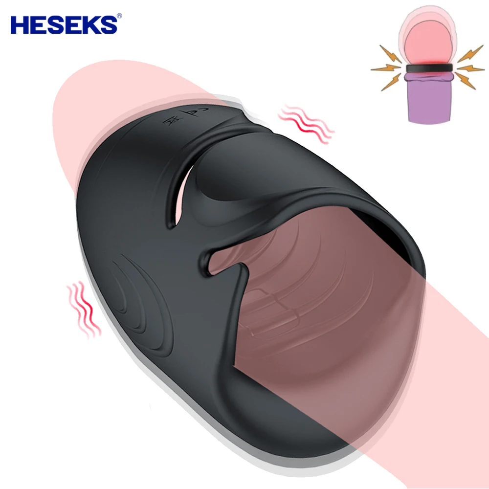 Мужской мастурбатор HESEKS вибратор для пениса фантазия стимуляция стимуляции