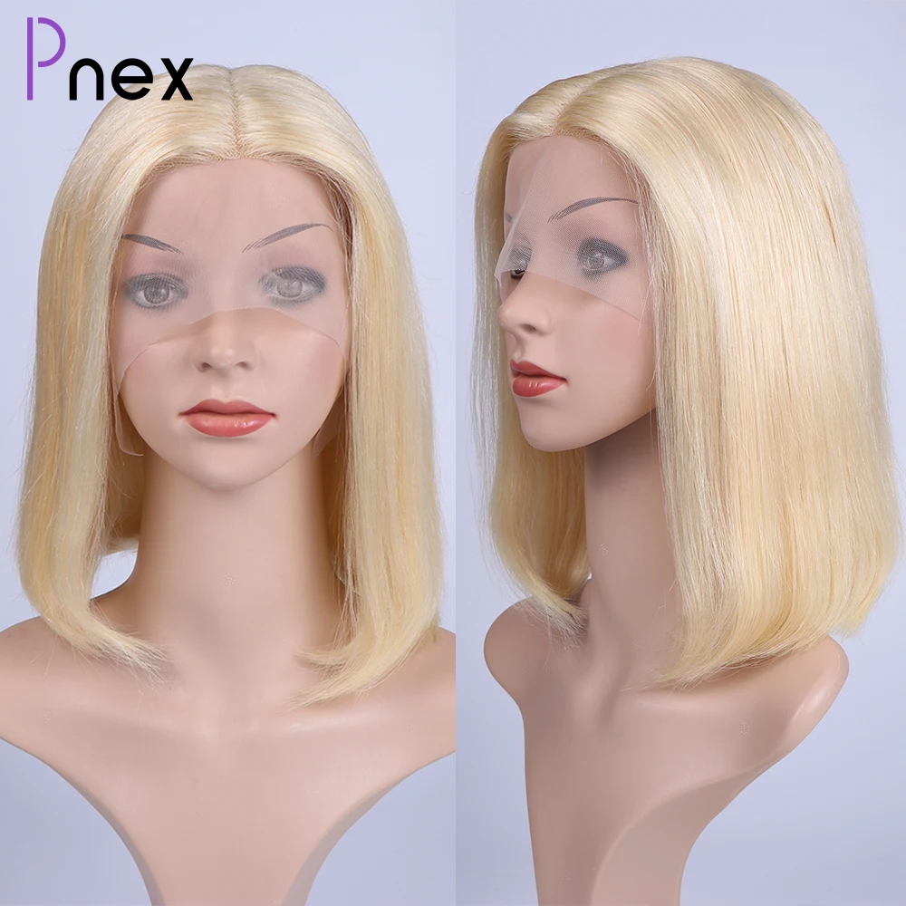 

13x5x2 Blonde Lace Front Bob Wig 613 Straight Human Hair Lace Frontal Wigs For Women Brazilian Short Colored Human Hair Bob Wigs
