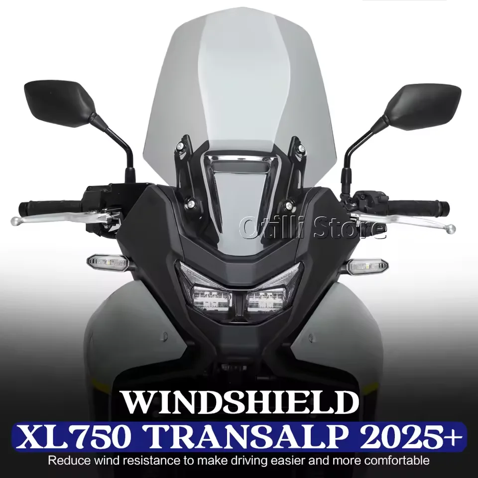 Фото Высокое ветровое стекло для мотоцикла Honda XL750 Transalp XL 750 2025 2026: Защитный дефлектор, аксессуары №2