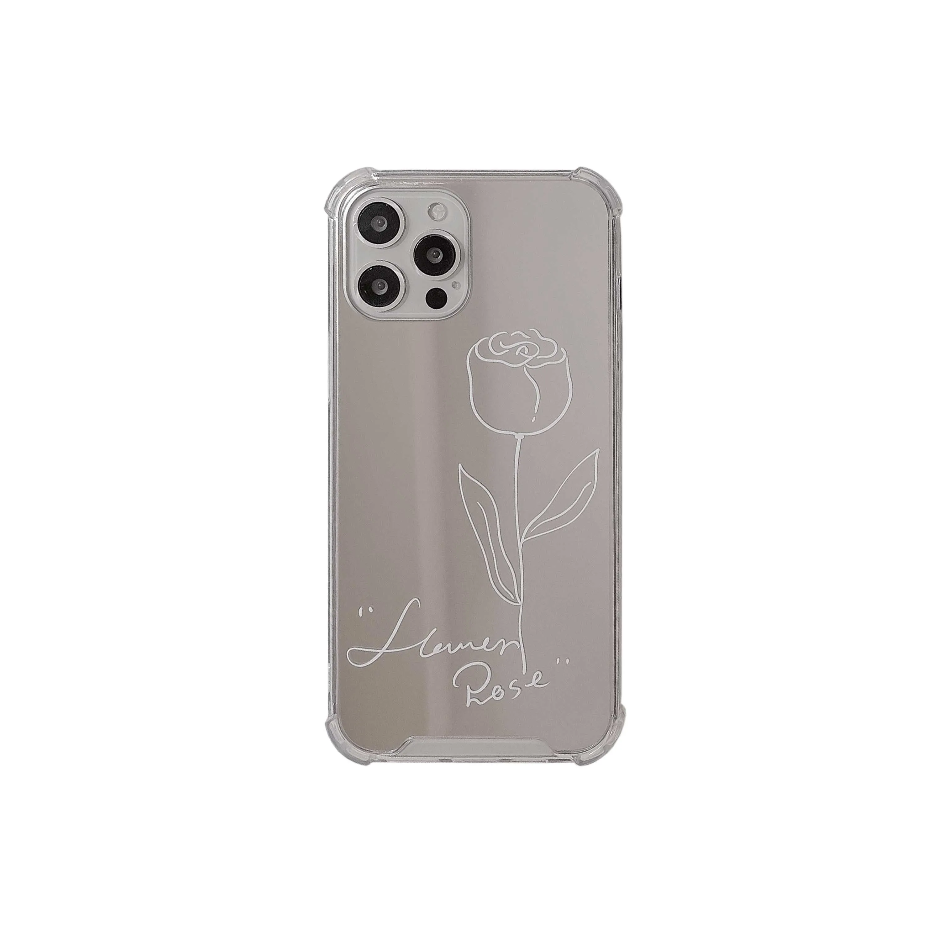 Чехол для телефона с линией розы Iphone 13Pro XR 11 12 13 Pro Max XS XSMAX X 12ProMax чехол зеркалом INS