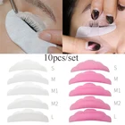 10 шт. белые розовые силиконовые накладки для ресниц завитые подтяжка для ресниц накладки для макияжа Набор для наращивания ресниц S M M1 M2 L