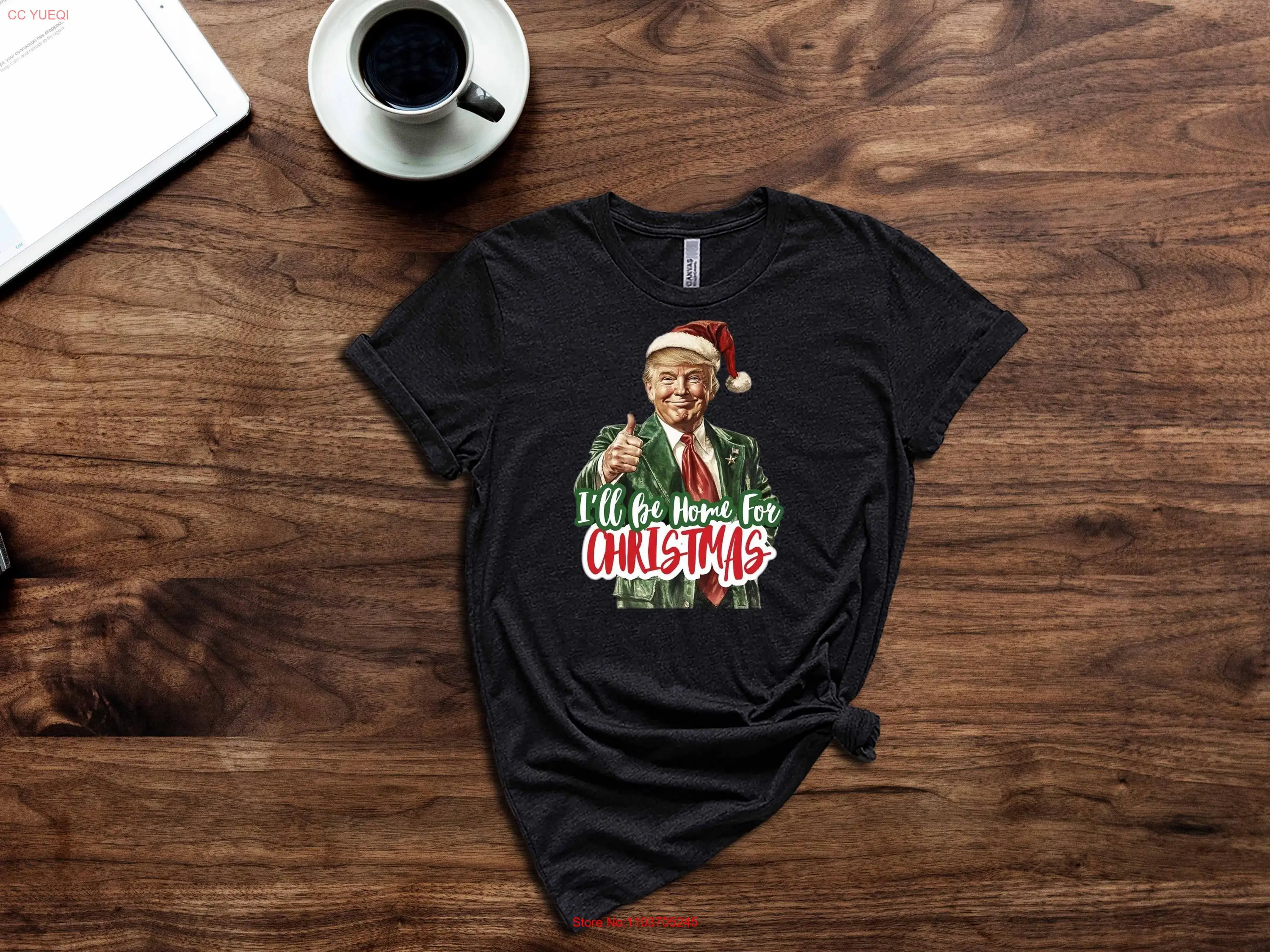 Футболка Дональда Трампа. Илюбиться домой на Рождество 2024. Голосуйте выборы