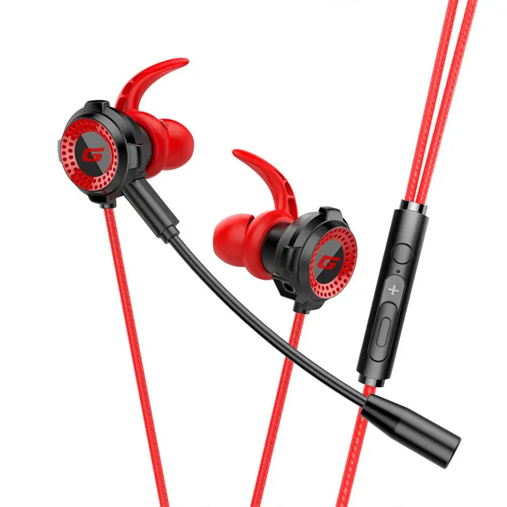 

Wired Gaming Headset With Pluggable Microphone 3.5mm Portable Stereo In-ear Headphones Compatible For Ios Android Smart Phones