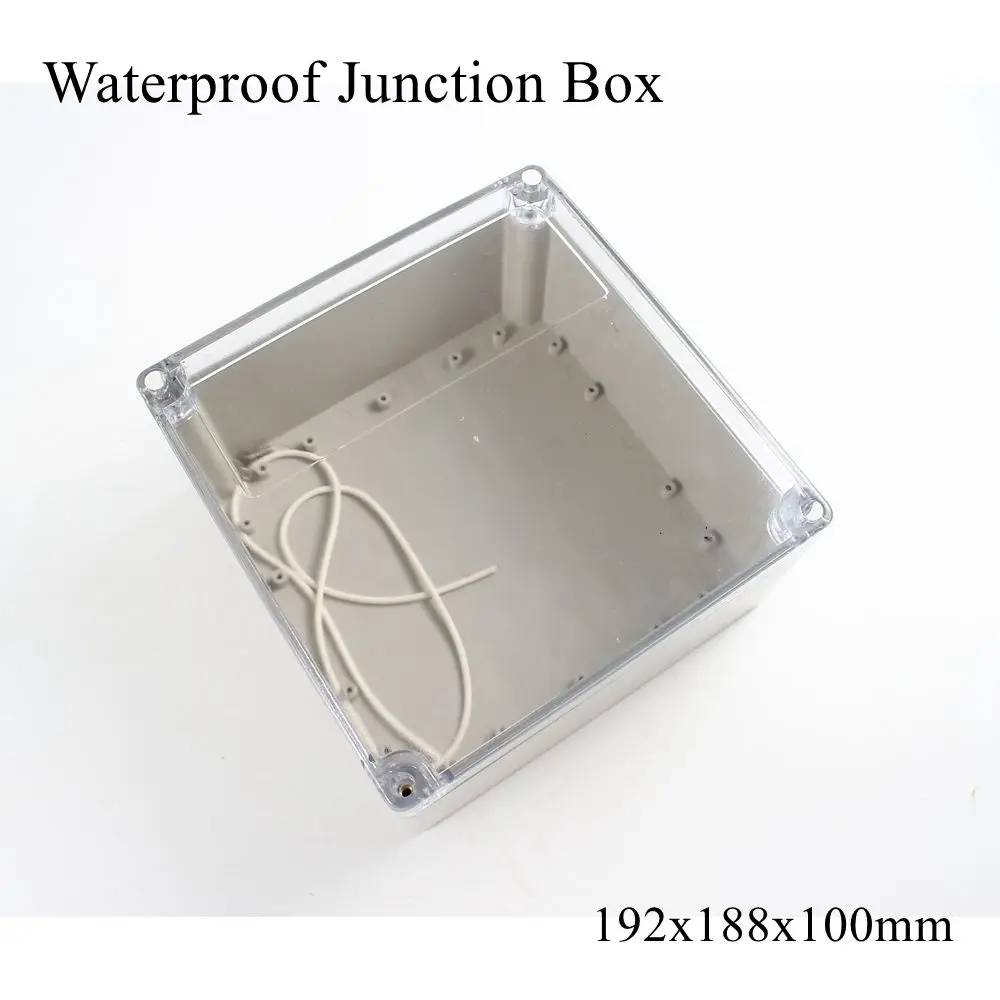 Распределительная коробка 158x90x40 мм, ясное прозрачное покрытие IP65 ABS PC, водонепроницаемый пластиковый корпус, чехол для инструмента, для улицы