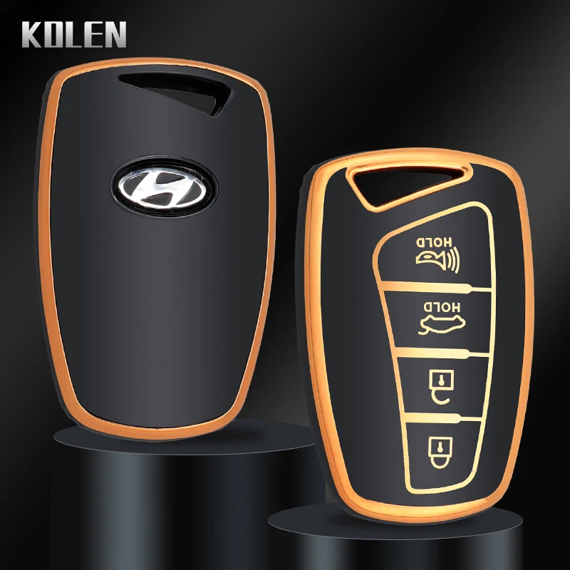 

ТПУ чехол для автомобильного ключа с дистанционным управлением для Hyundai Santa Fe Sport Ix45 Equus Centennial Genesis G80 greatazera аксессуары